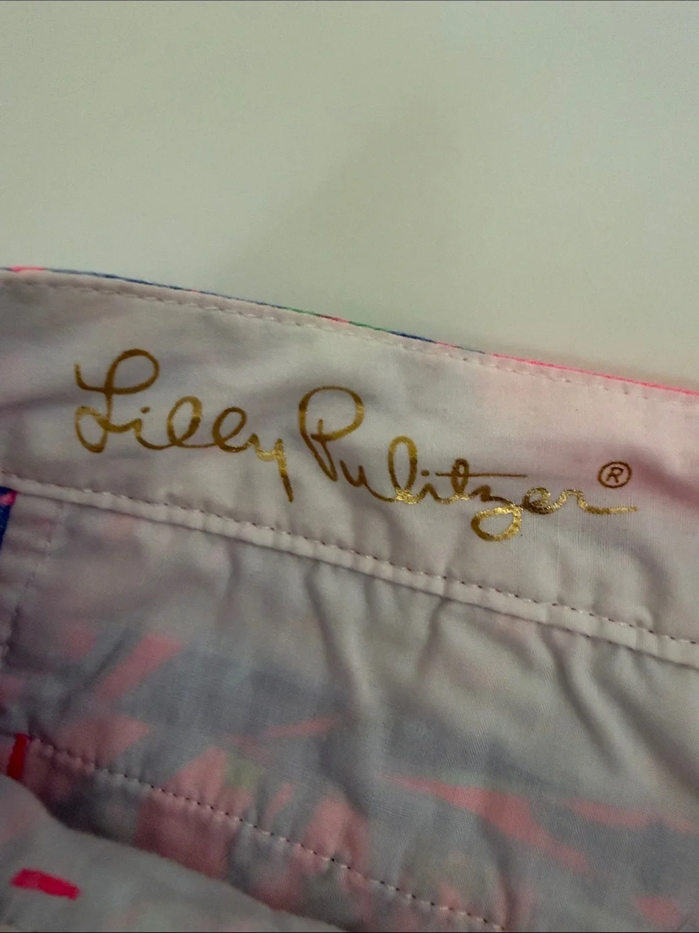 Lilly Pulitzer Hot Pink Floral Scallop Hem Shorts